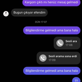 Mellon Çikolata Peşin Ödeme Alınan Ürünüm Kargolanmadı