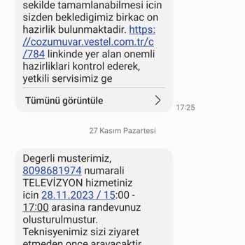 Vestel Toshiba TV Kurulum Gecikmesiyle Mağdurum
