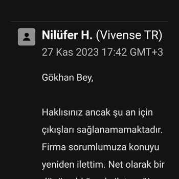 Vivense Çalışma Masası Göndermeme