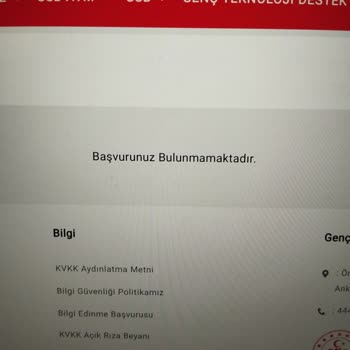Gençlik ve Spor Bakanlığı Gsbbiz Uygulamasında Gözüken Başvuru Sitede Gözükmüyor