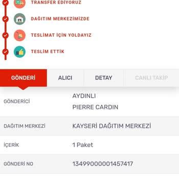 Kargomsende Kargo Teslim Etmeme