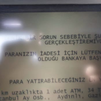 QNB Finansbank ATM De Sıkışan Paranın Hesabıma Aktarılması