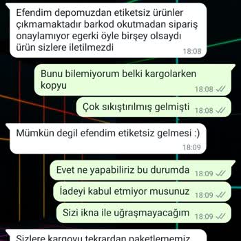 Bircançil Butik İnternet Mağazasında İade Sorunu