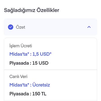 Midas Yüksek Komisyon Ücreti