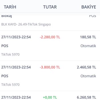 Jeton Yüklenmedi Hesabımdan TikTok Para Çekti