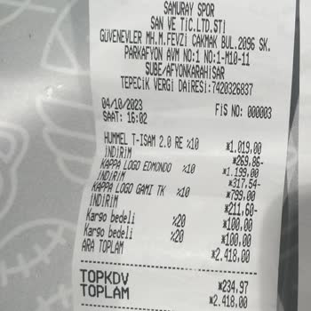 Samuray Sport Samuray Sporun Sattığı Ürünün Arkasında Durmaması