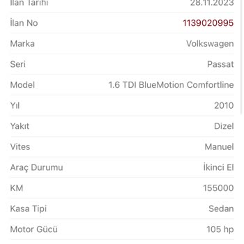 Sahibinden Model Yılı Yanlış Yazılması