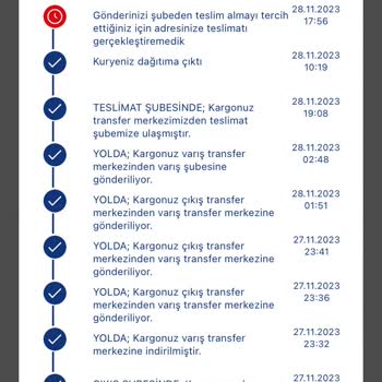 Aras Kargo Dağıtımda Olan Kargomu Bana Sormadan Şubeye Geri Göndermişler