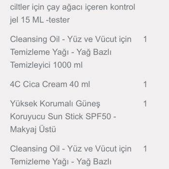 Cosmed Eksik Ürün Gönderilmesi