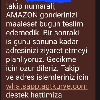 Amazon'a Yakışmayan Kargo AGT Kurye