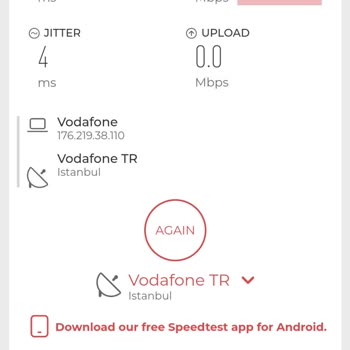 Vodafone Mobil Veri Hızı Çok Kötü