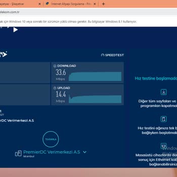 TurkNet Yalan Mbps Bilgisi