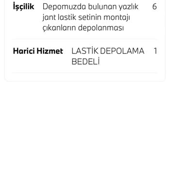 Kosifler Oto Kışlık Lastik Ve Jant Setinin Depoda Bulunamaması