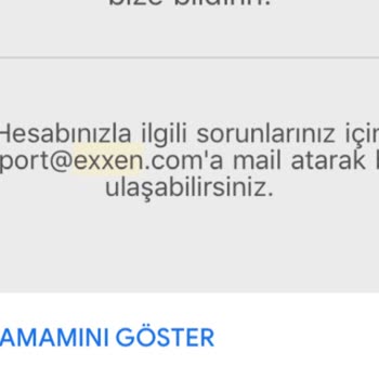 Exxen Üyelik Şikayet Var!