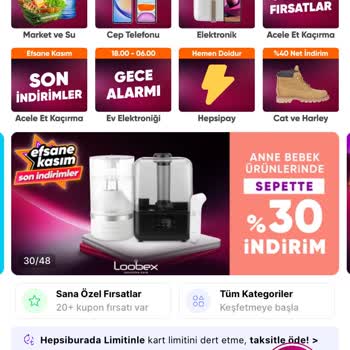 Hepsiburada Müşteriyi Yöneltmeye Yönelik Tanıtım