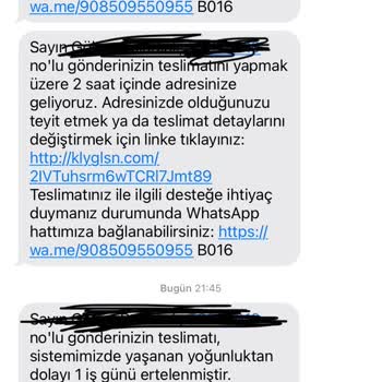 Kolay Gelsin Gün Boyu Oyalayıp Kargomu Teslim Etmedi