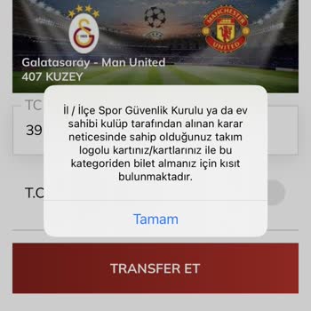 Passolig Transfer Yapamıyorum Y