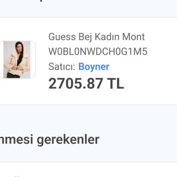 Hepsiburada Guess Montumun Değişmesini İstiyorum