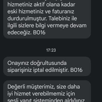 Vodafone Net İnternet Taşıma İşlemleri