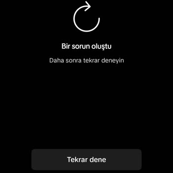 TikTok Uygulamaya Girince Hata Veriyor