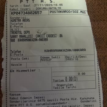 PTT Kargo Zorla Taahhütname İmzalatıyor