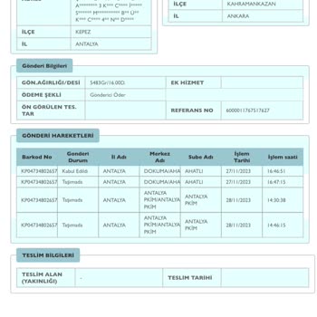 PTT Kargo Zorla Taahhütname İmzalatıyor