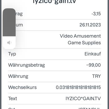 iyzico Gain TV Kredi Kartımdan İznim Ve Onayım Olmadan Para Kesilmiş!