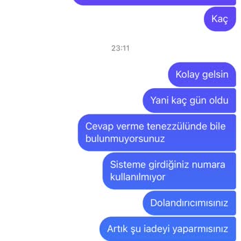 Giybence.com Ürün İptal Edildi İadem Yapılmadı