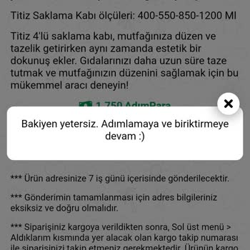 AdımPara Adim Parayla Kargo Ödemek İçin Ne Kadar Bakiye Gerekiyor