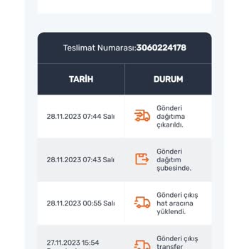 Sendeo Kargomun Teslimatını İstiyorum