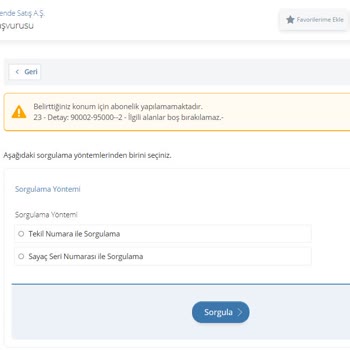 CK Boğaziçi Elektrik Belirttiğiniz Konum İçin Abonelik Yapılamamaktadır.