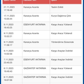 Sürat Kargo Kanarya Şubesi Kargomu Kendi Teslim Aldı