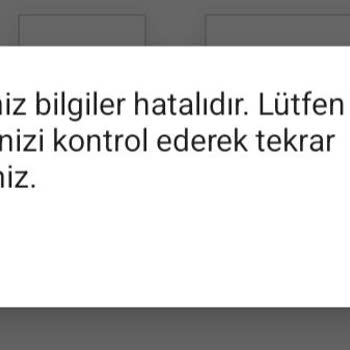 Passolig Girdiğiniz Bilgiler Hatalı