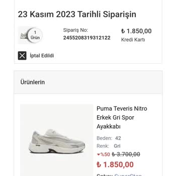 Fashfed'ten Sipariş Ettiğim Ürün Gönderilmedi.