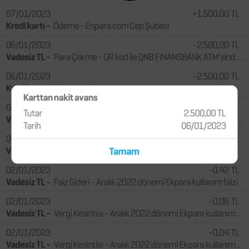 Enpara Mobil Bankacılık Aracılığıyla Hesaptan Habersiz Para Çekimi