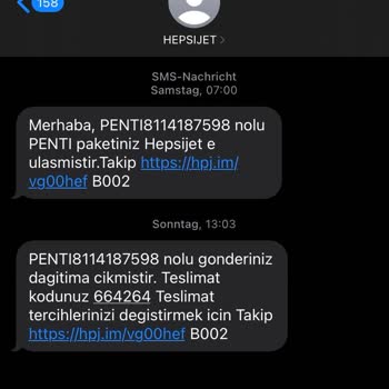 Dağıtımda Olan Ürünlerimi Geri Penti Aldı
