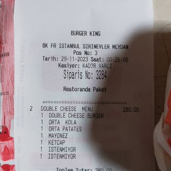 Burger King'ten Aldığım Hamburger Normalden Daha Küçüktü