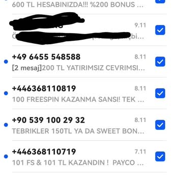 Vodafone+49 Gelen SMS