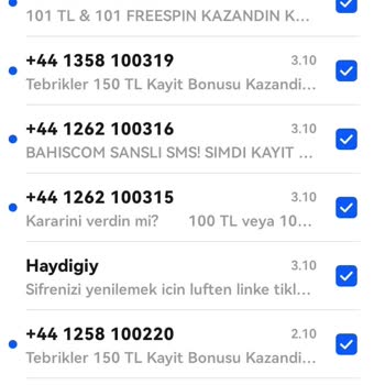 Vodafone+49 Gelen SMS