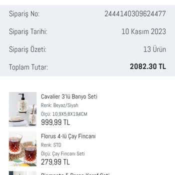 Madame Coco Üzerinden Verilen Ürünün Teslimat Süresi