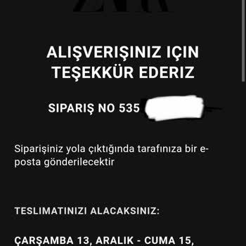 Zara Ödeme Bekleyen Sipariş Hatası