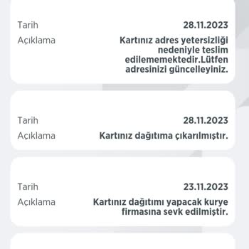 Ziraat Bankası Ziraat Bankkart Gönderi Teslimi İçin Adres Yetersizliği Sorunu...