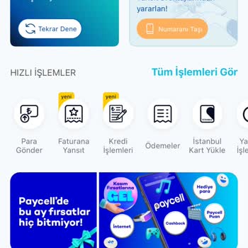 Operatör Değişikliği Sonrası Paycell Çalışmıyor