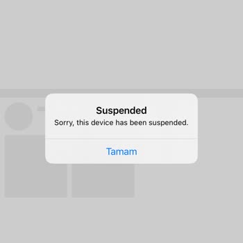 Hornet Hesabın Askıya Alınması