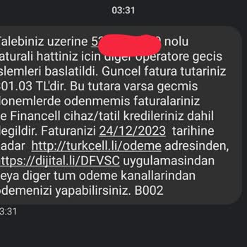 Turkcell Yüksek Çıkarılan Fatura