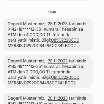 Denizbank ATM'si QR Kod İle Yatırdığım Parayı Hesabıma Geçmiyor