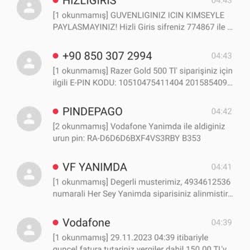Vodafone Otomatik Mobil Ödeme Ve Haksız 4700 TL Fatura Şikayeti