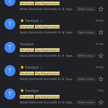 Trendyol Yorum Değerlendirme Red Ediliyor