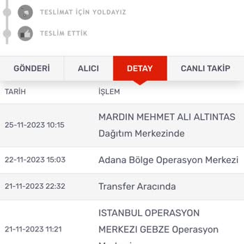 KARGOMsende Teslim Edilmeyen Kargo