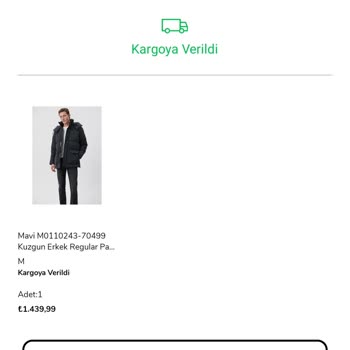 Çetinkaya Siparişim Ortada Yok.